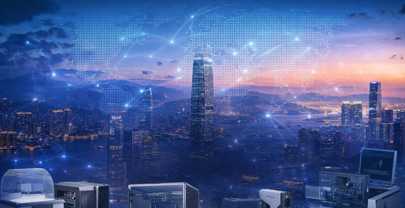 Abstract scientific instrumentation and laboratory background artwork